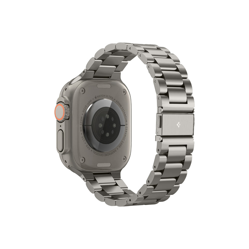 Řemínek pro Apple Watch 49mm/46mm/45mm/44mm Spigen Modern Fit Titanium Band - přírodně titanový - istyle.work