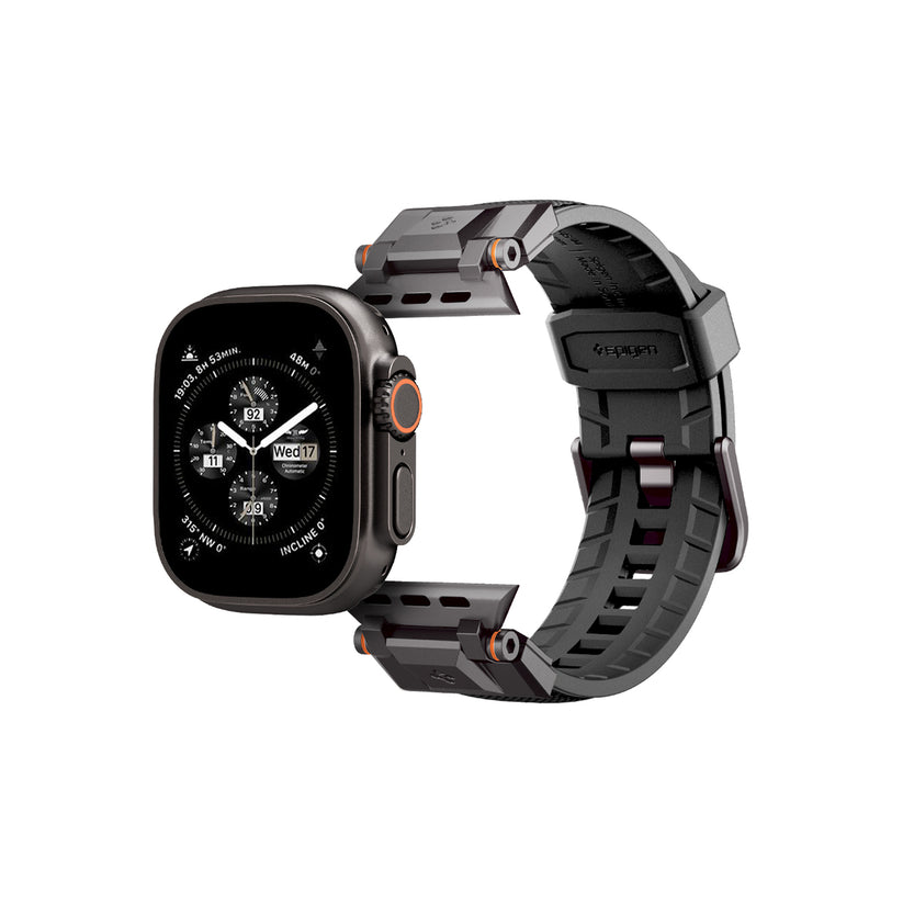 Řemínek pro Apple Watch 49mm/46mm/45mm/44mm Spigen DuraPro Armor - černý - istyle.work