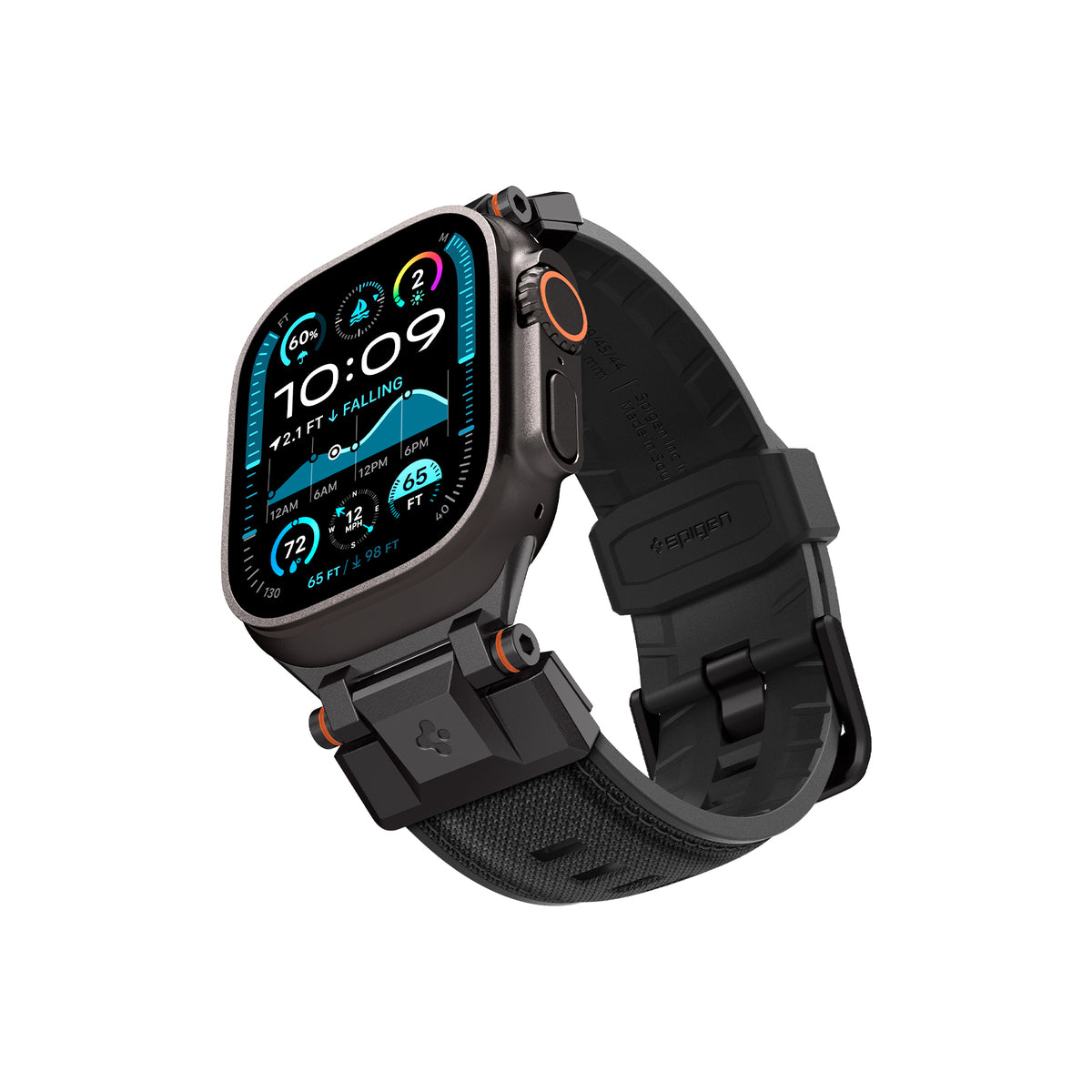 Řemínek pro Apple Watch 49mm/46mm/45mm/44mm Spigen DuraPro Armor - černý - istyle.work