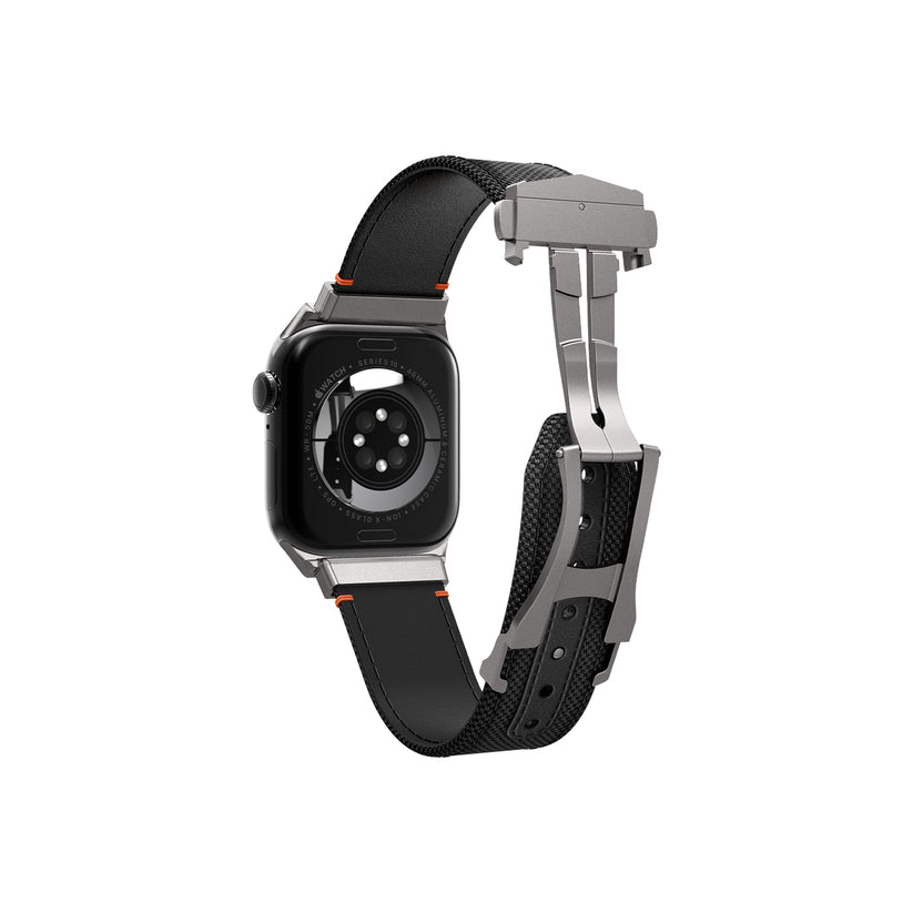 Řemínek pro Apple Watch 49mm/46mm/45mm/44mm Spigen Classic Fit Band - černý - istyle.work