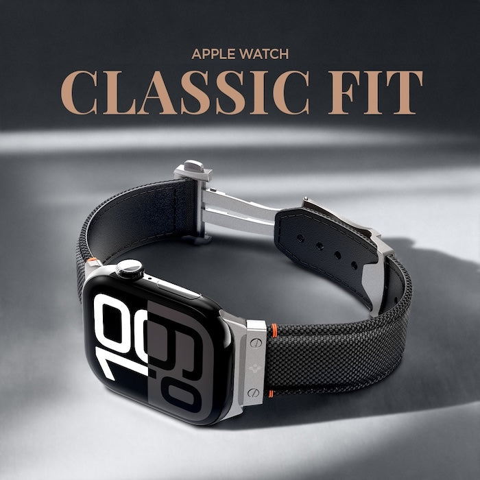 Řemínek pro Apple Watch 49mm/46mm/45mm/44mm Spigen Classic Fit Band - černý - istyle.work