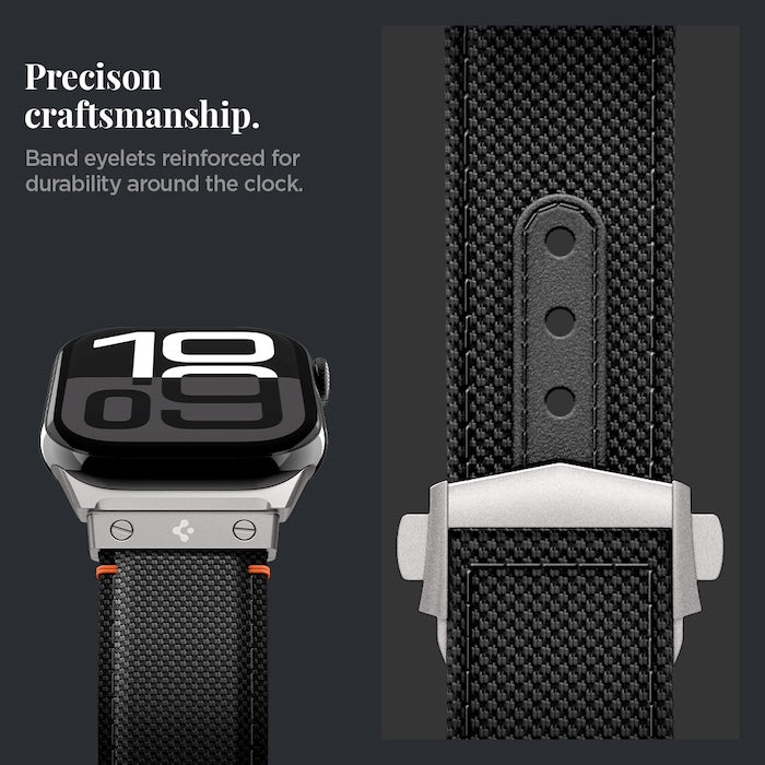 Řemínek pro Apple Watch 49mm/46mm/45mm/44mm Spigen Classic Fit Band - černý - istyle.work