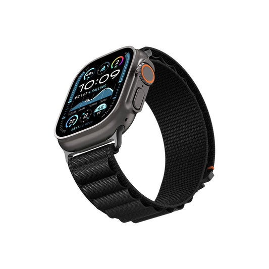 Řemínek pro Apple Watch 49mm/46mm/45mm/44mm Spigen Fabric Band - černý