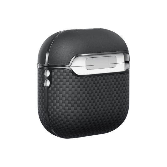 Kryt pro AirPods 4 Pitaka Aramid Fiber Magnetic Case - černý