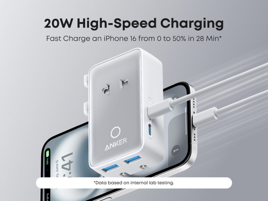 Nabíjecí stanice Anker Nano 20W (UK/US/AU/EU) - bílá