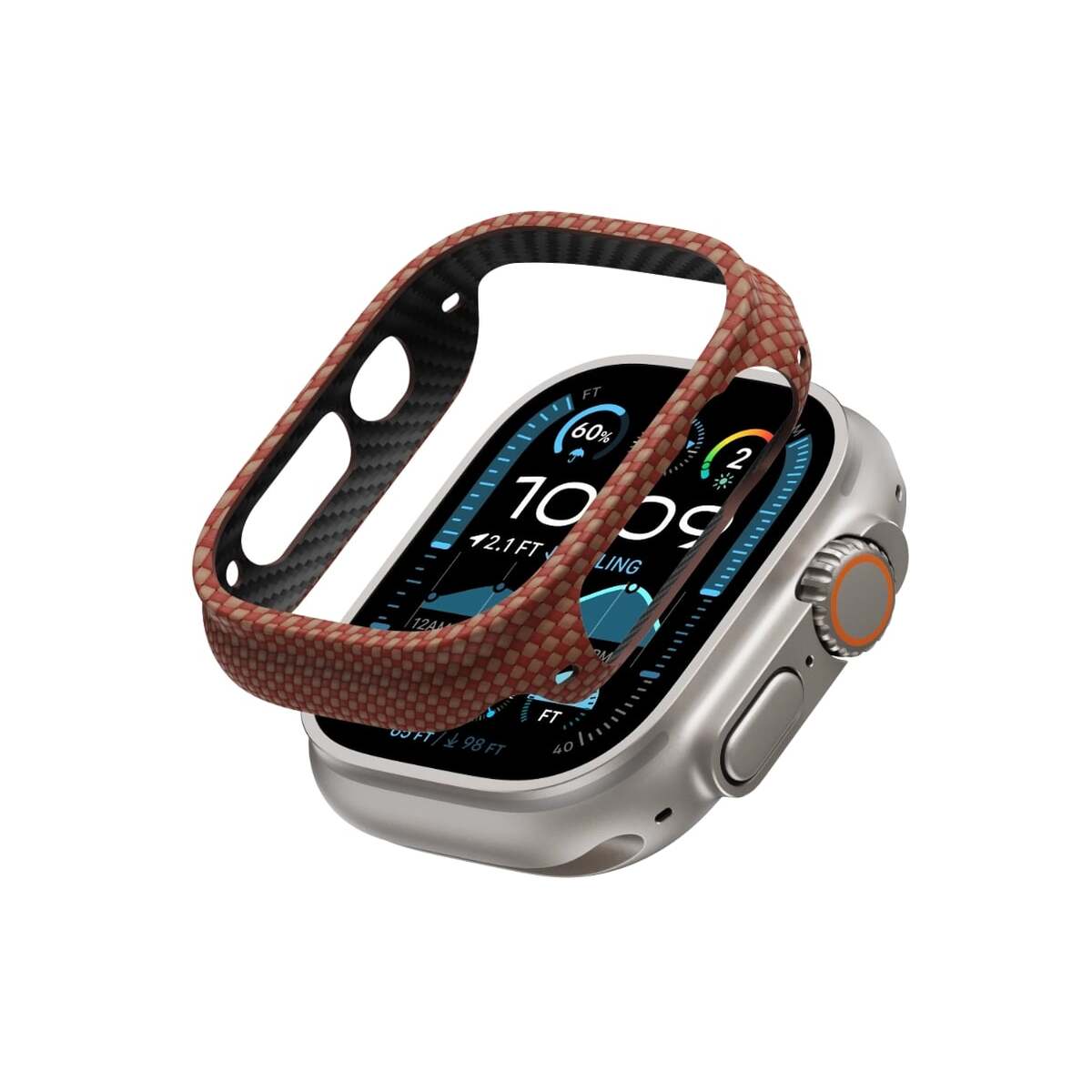 Pouzdro pro Apple Watch 49 mm Pitaka Air - bronzové