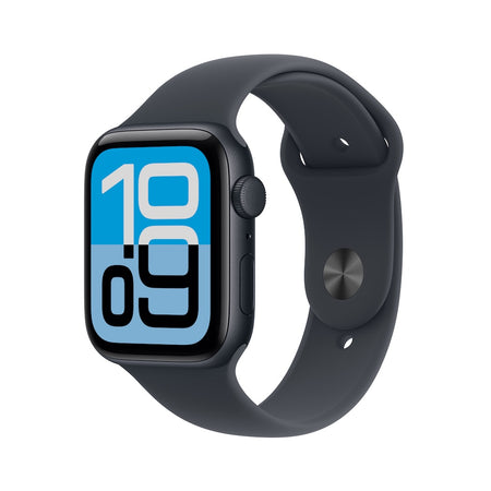 Apple Watch SE 3 GPS 40mm temně inkoustové hliníkové pouzdro s temně inkoustovým sportovním řemínkem - S/M (otevřený)
