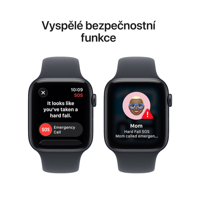Apple Watch SE 3 GPS + Cellular 40mm temně inkoustové hliníkové pouzdro s temně inkoustovým sportovním řemínkem - S/M (otevřený) - istyle.work