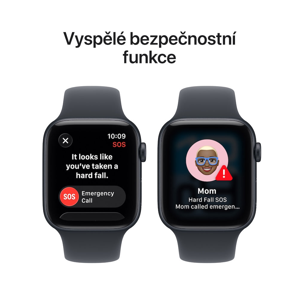 Apple Watch SE 3 GPS 44mm temně inkoustové hliníkové pouzdro s temně inkoustovým sportovním řemínkem - S/M - istyle.work