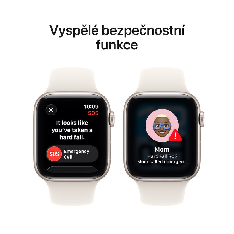 Apple Watch SE 3 GPS 44mm hvězdně bílé hliníkové pouzdro s hvězdně bílým sportovním řemínkem - M/L - istyle.work