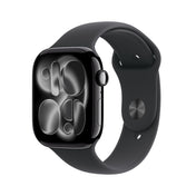 Apple Watch Series 11 GPS 42mm klavírně černé hliníkové pouzdro s černým sportovním řemínkem - M/L - istyle.work
