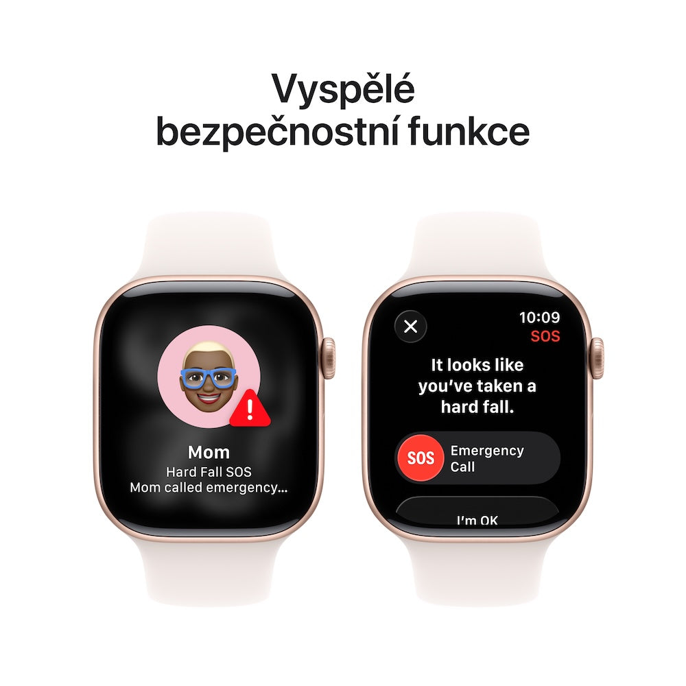 Apple Watch Series 11 GPS 42mm růžově zlaté hliníkové pouzdro se světle ruměným sportovním řemínkem - M/L - istyle.work