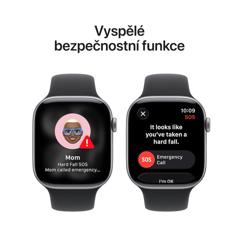 Apple Watch Series 11 GPS + Cellular 42mm vesmírně šedé hliníkové pouzdro s černým sportovním řemínkem - S/M - istyle.work