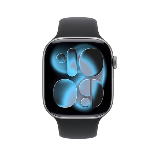 Apple Watch Series 11 GPS 46mm vesmírně šedé hliníkové pouzdro s černým sportovním řemínkem - M/L - istyle.work