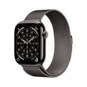 Apple Watch Series 11 GPS + Cellular 46mm břidlicově šedé titanové pouzdro s břidlicově šedým ocelovým milánským tahem - M/L - istyle.work