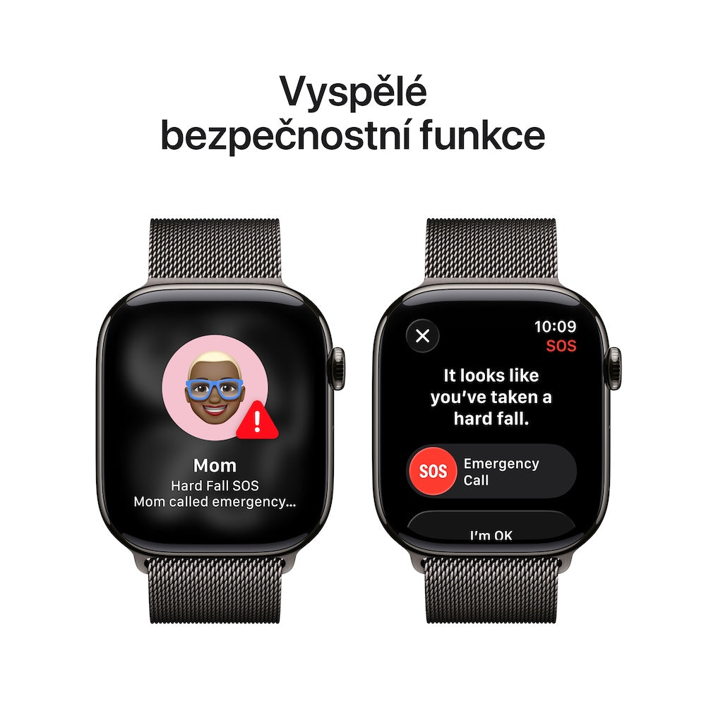 Apple Watch Series 11 GPS + Cellular 46mm břidlicově šedé titanové pouzdro s břidlicově šedým ocelovým milánským tahem - S/M - istyle.work