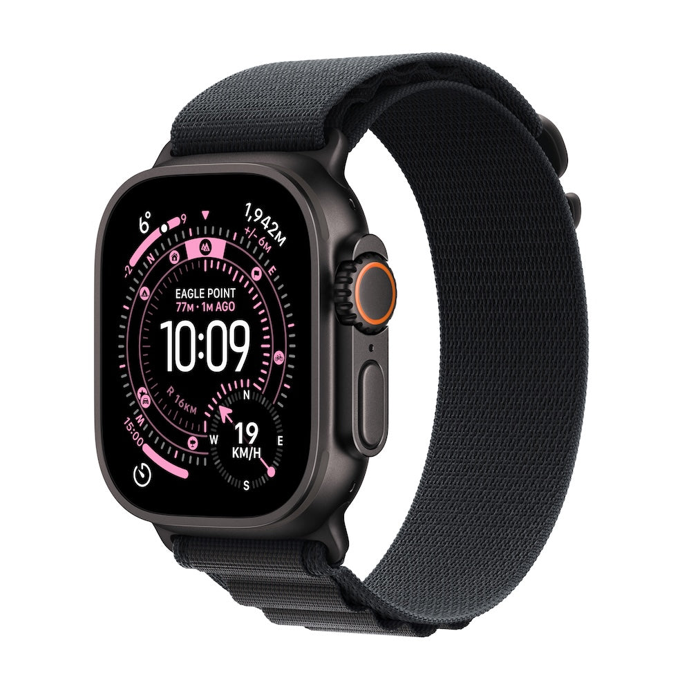 Apple Watch Ultra 3 GPS + Cellular 49mm černě titanové pouzdro s černým alpským tahem - S - istyle.work