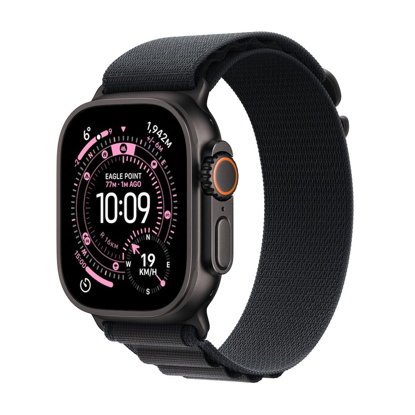 Apple Watch Ultra 3 GPS + Cellular 49mm černě titanové pouzdro s černým alpským tahem - L - istyle.work