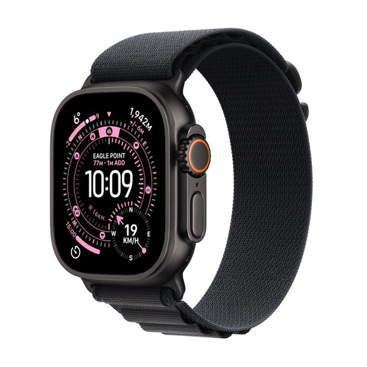 Apple Watch Ultra 3 GPS + Cellular 49mm černě titanové pouzdro s černým alpským tahem - L - istyle.work