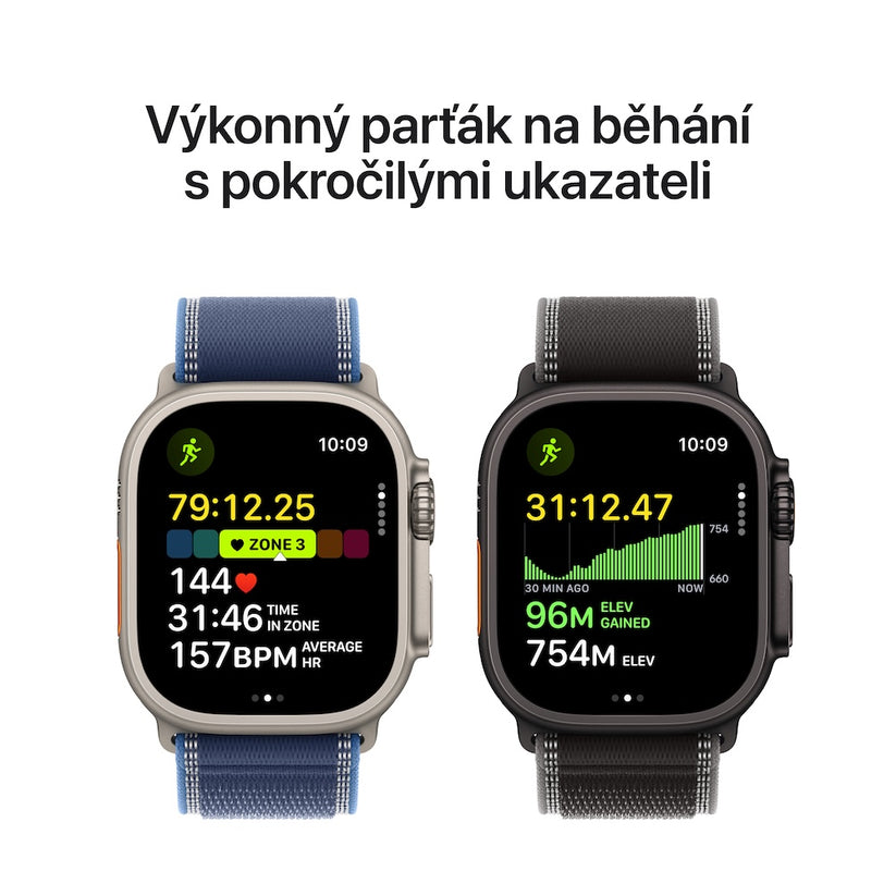 Apple Watch Ultra 3 GPS + Cellular 49mm černě titanové pouzdro s černým alpským tahem - M - istyle.work