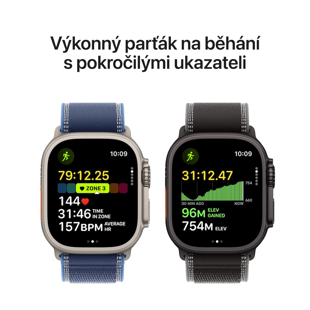 Apple Watch Ultra 3 GPS + Cellular 49mm černě titanové pouzdro s černým oceánským řemínkem (otevřený) - istyle.work