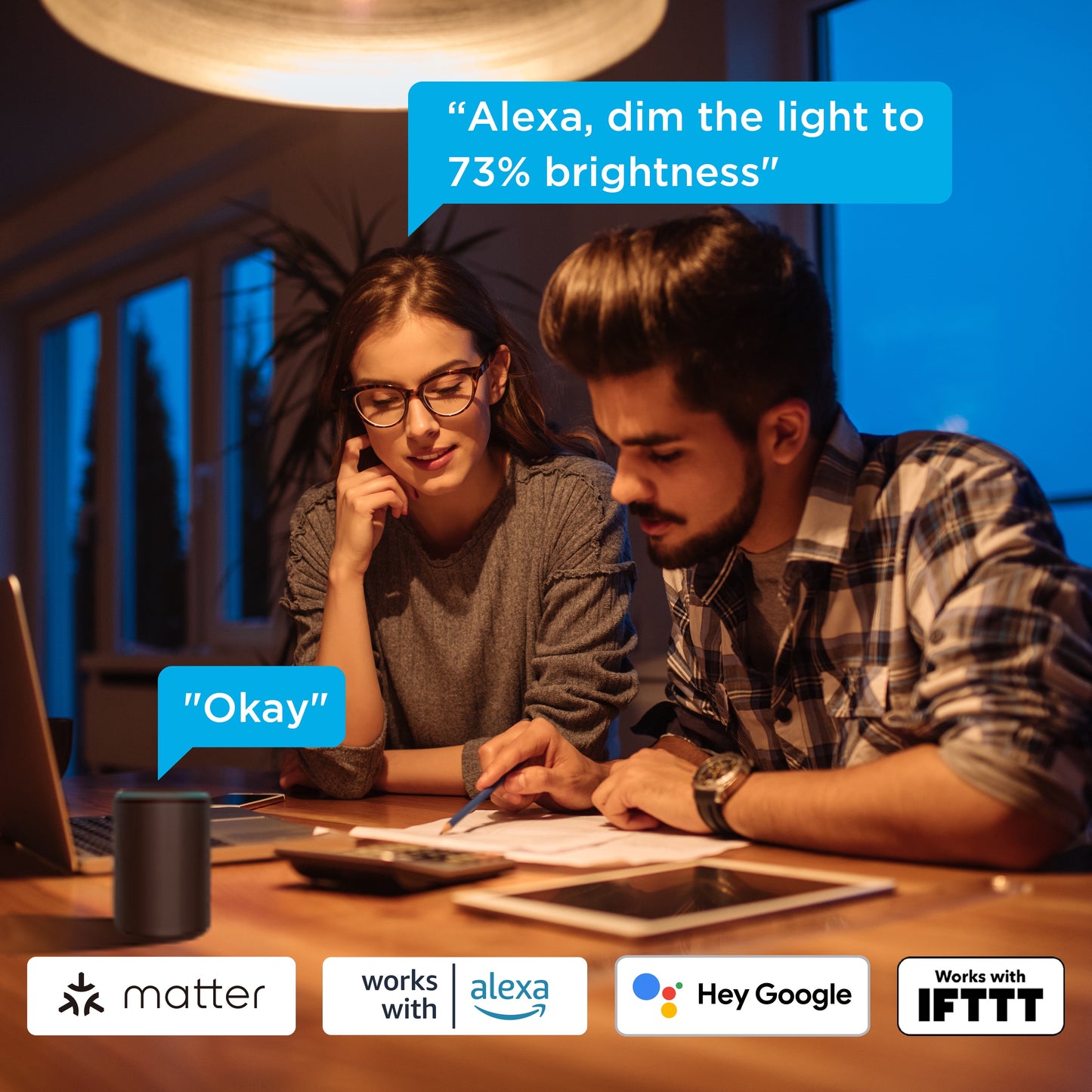 Chytré žárovky Govee Smart WW 9W E27 (2 ks)