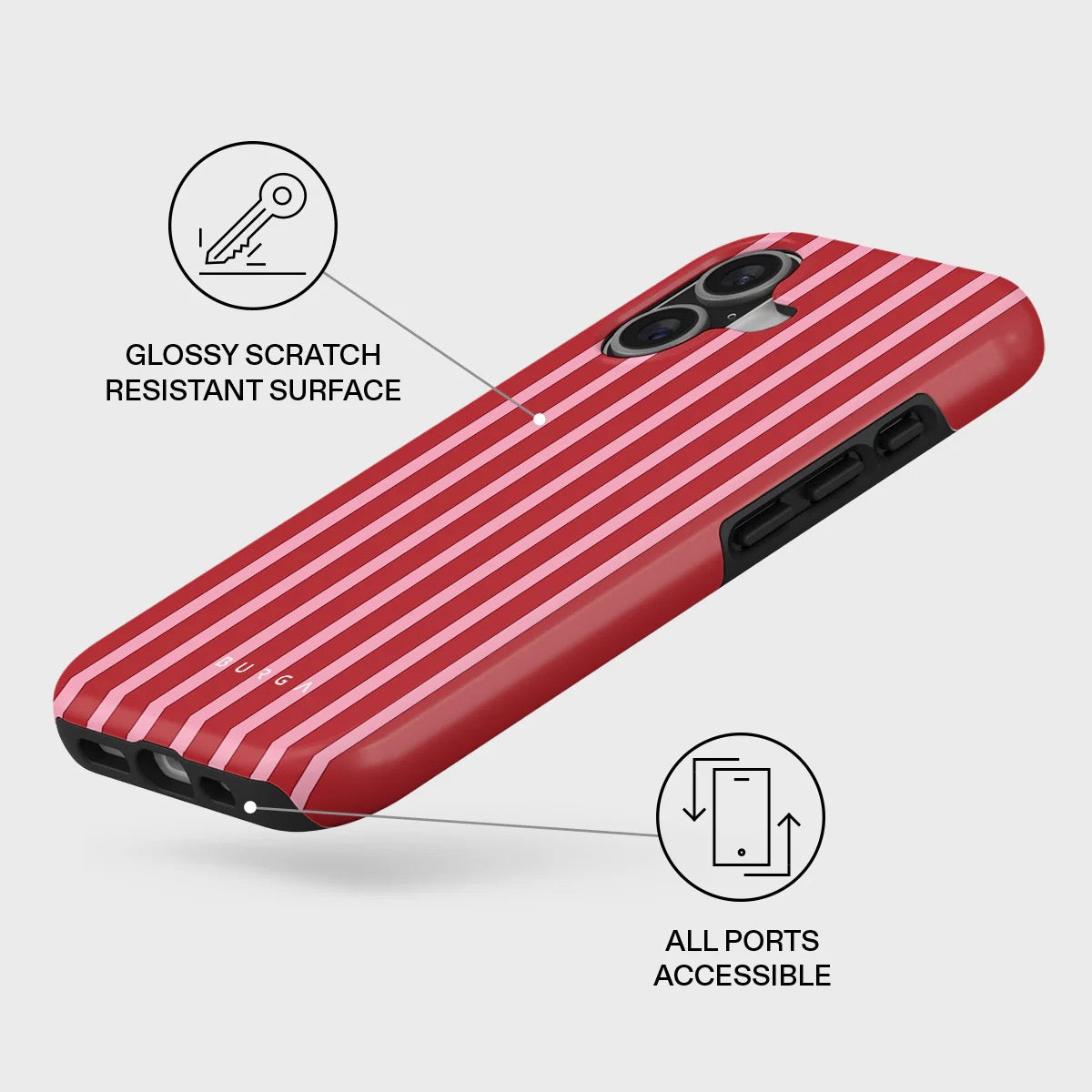 Kryt pro iPhone 17 Burga Strawberry Jam Tough MagSafe Case - jahoda - istyle.work