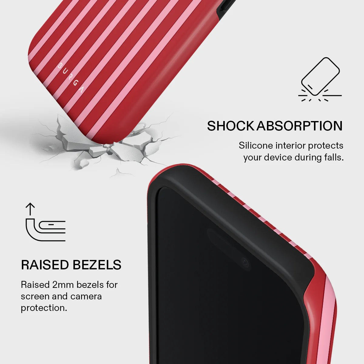 Kryt pro iPhone 17 Burga Strawberry Jam Tough MagSafe Case - jahoda - istyle.work