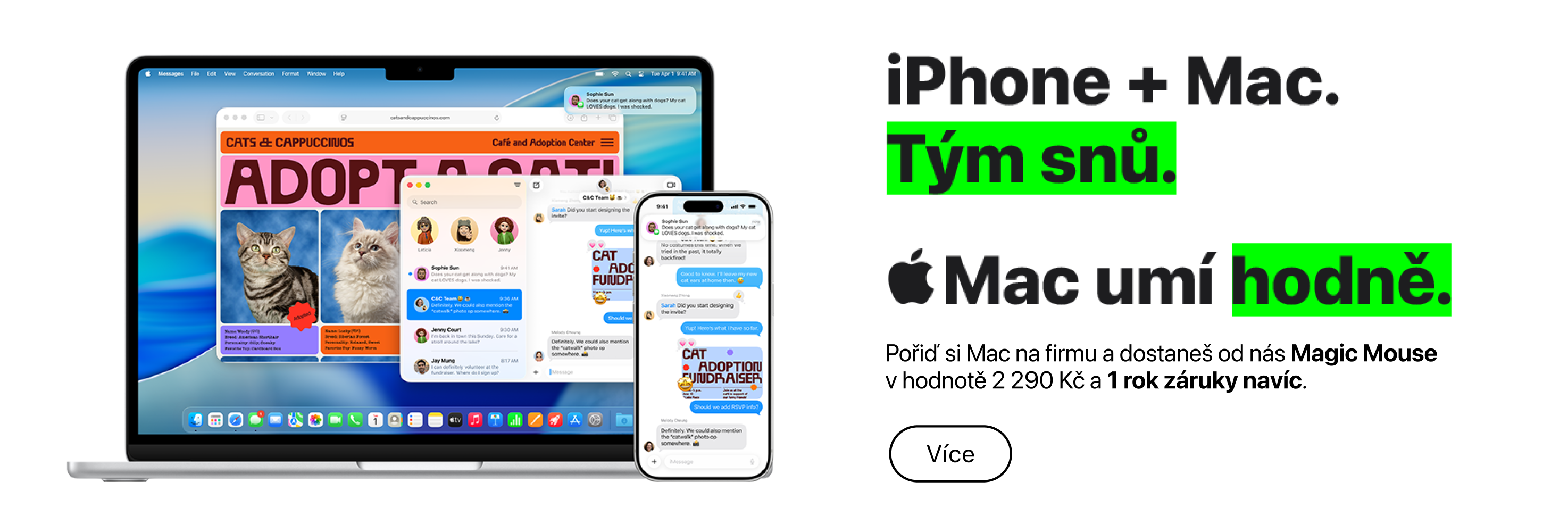 Dárek Apple Magic Mouse a 2 roky záruky pro firmy