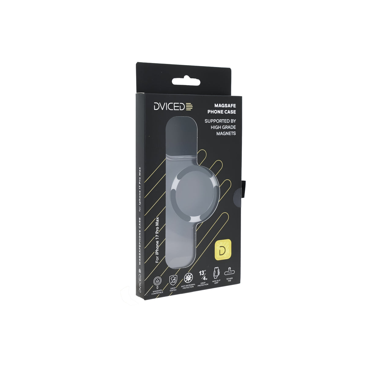 Kryt pro iPhone 17 Pro Max Dviced MagSafe Clear Case – černý - istyle.work