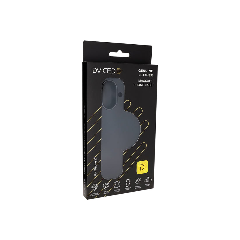 Kryt pro iPhone 17 Dviced Leather MagSafe Case – černý - istyle.work