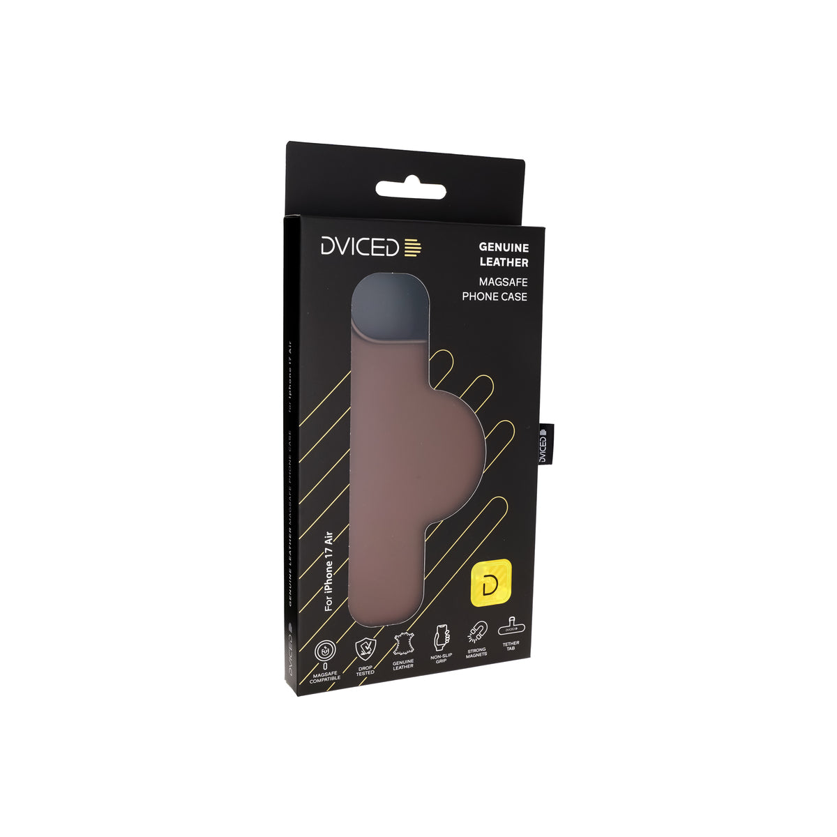 Kryt pro iPhone Air Dviced Leather MagSafe Case – hnědý - istyle.work