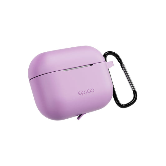 Silikonové pouzdro s karabinou pro AirPods Pro 3 Epico - fialové