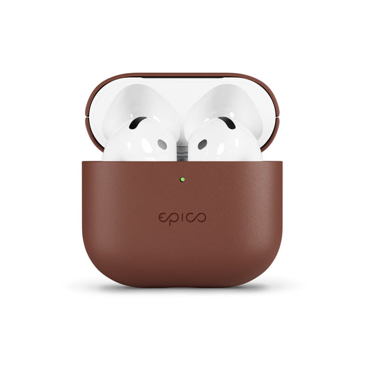 Kožené pouzdro pro AirPods Pro 3 Epico - hnědé