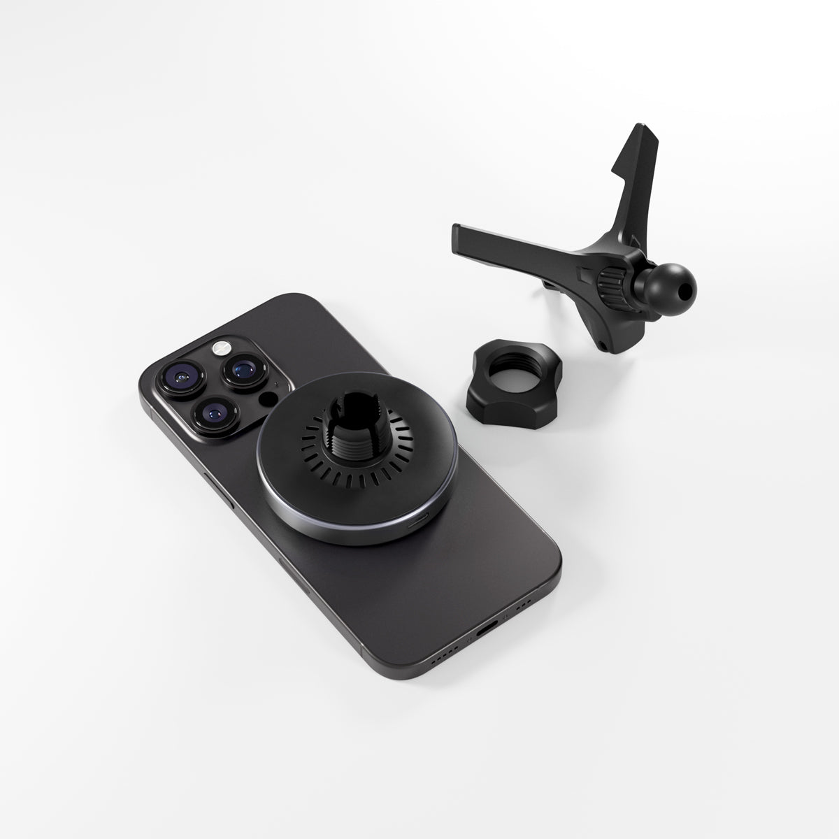 Bezdrátová nabíječka do auta UltraDrive Qi2 Alu Mag+ Wireless Car Charger ED70 - černá