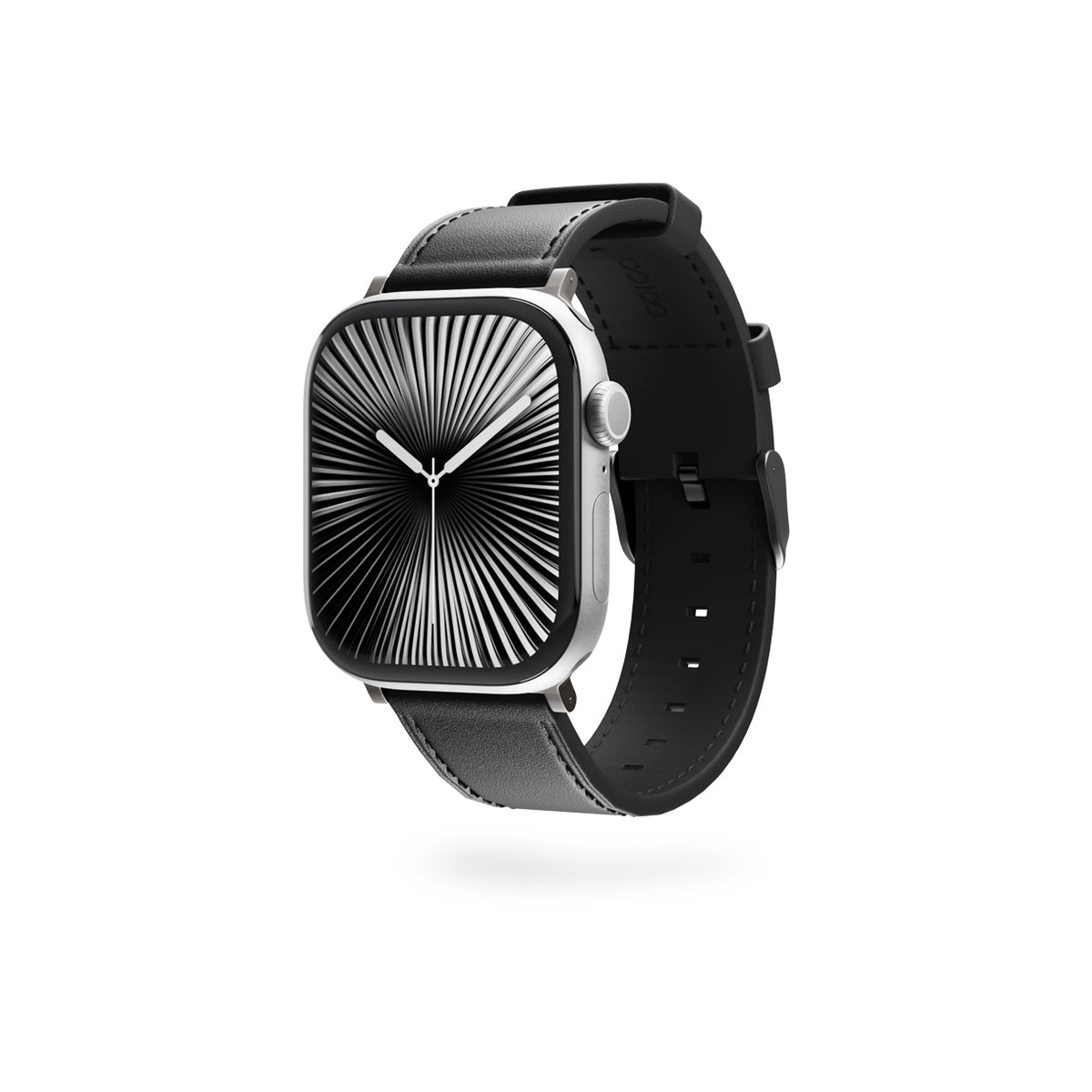 Kožený řemínek pro Apple Watch 42/44/45/49 mm Epico Watch Strap Leather - černý - istyle.work