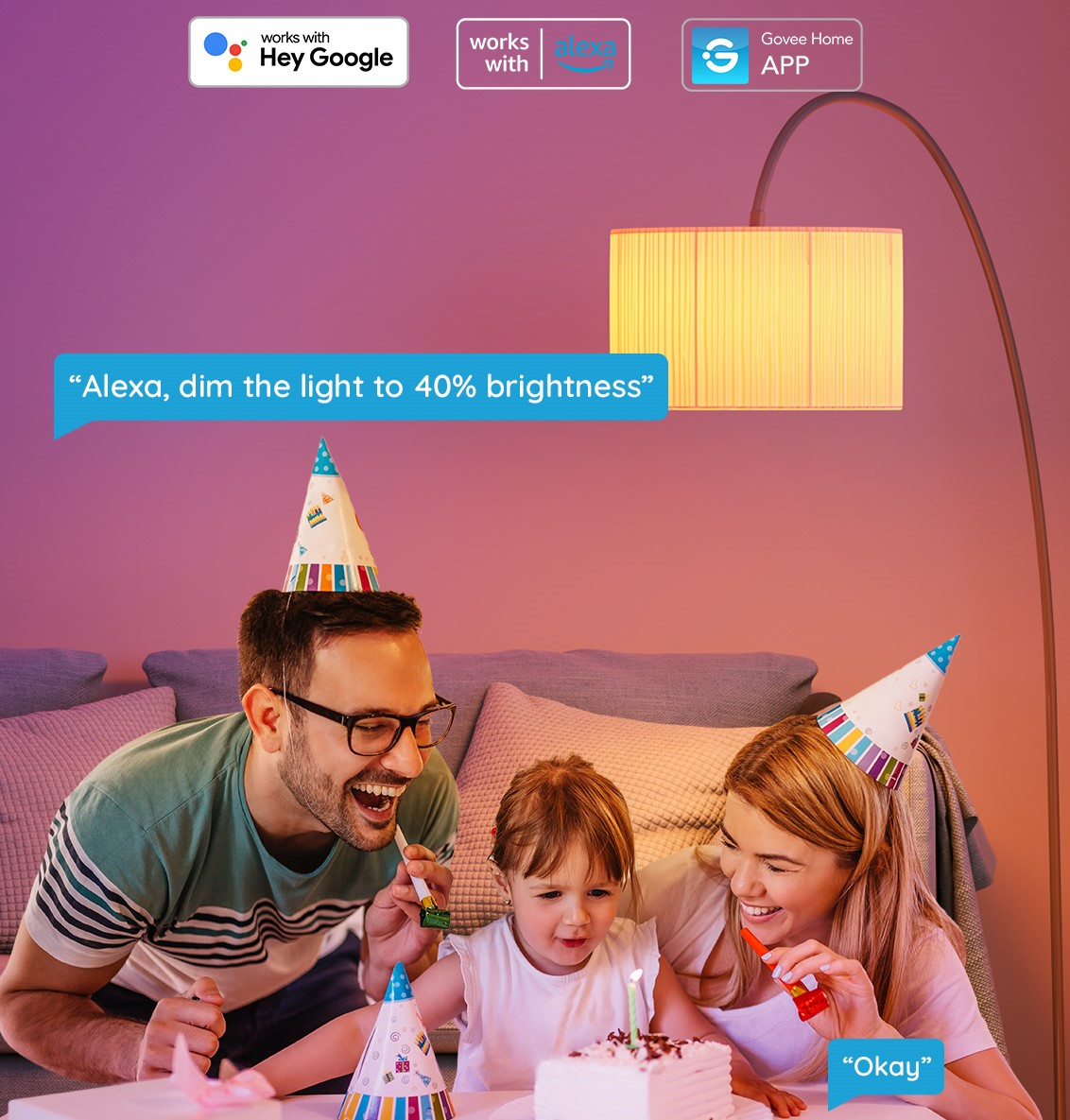 Chytrá žárovka Govee Smart RGBWW 12W E27 1200lm