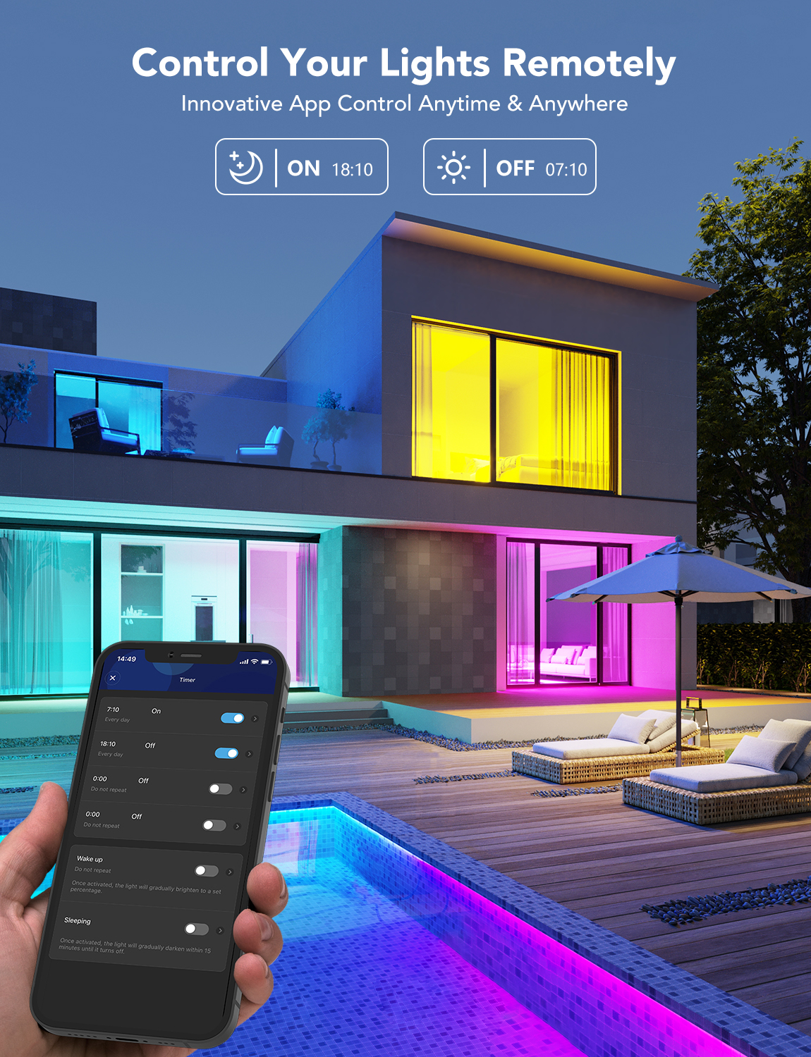 Chytrá žárovka Govee Smart RGBWW 12W E27 1200lm