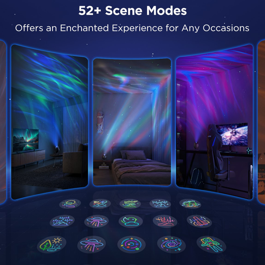 Chytrý hvězdný projektor Govee Galaxy Light Projector Pro Matter s reproduktorem