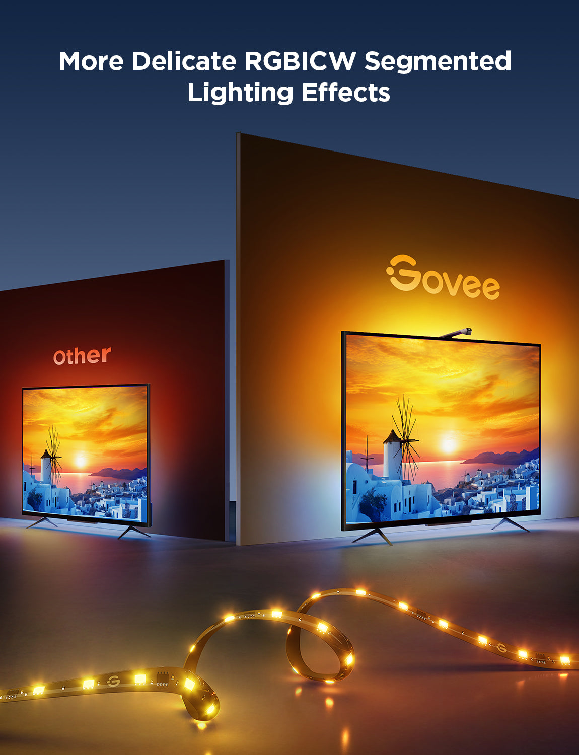 Ambientní osvětlení pro domácí kino Govee TV Backlight 3 Lite