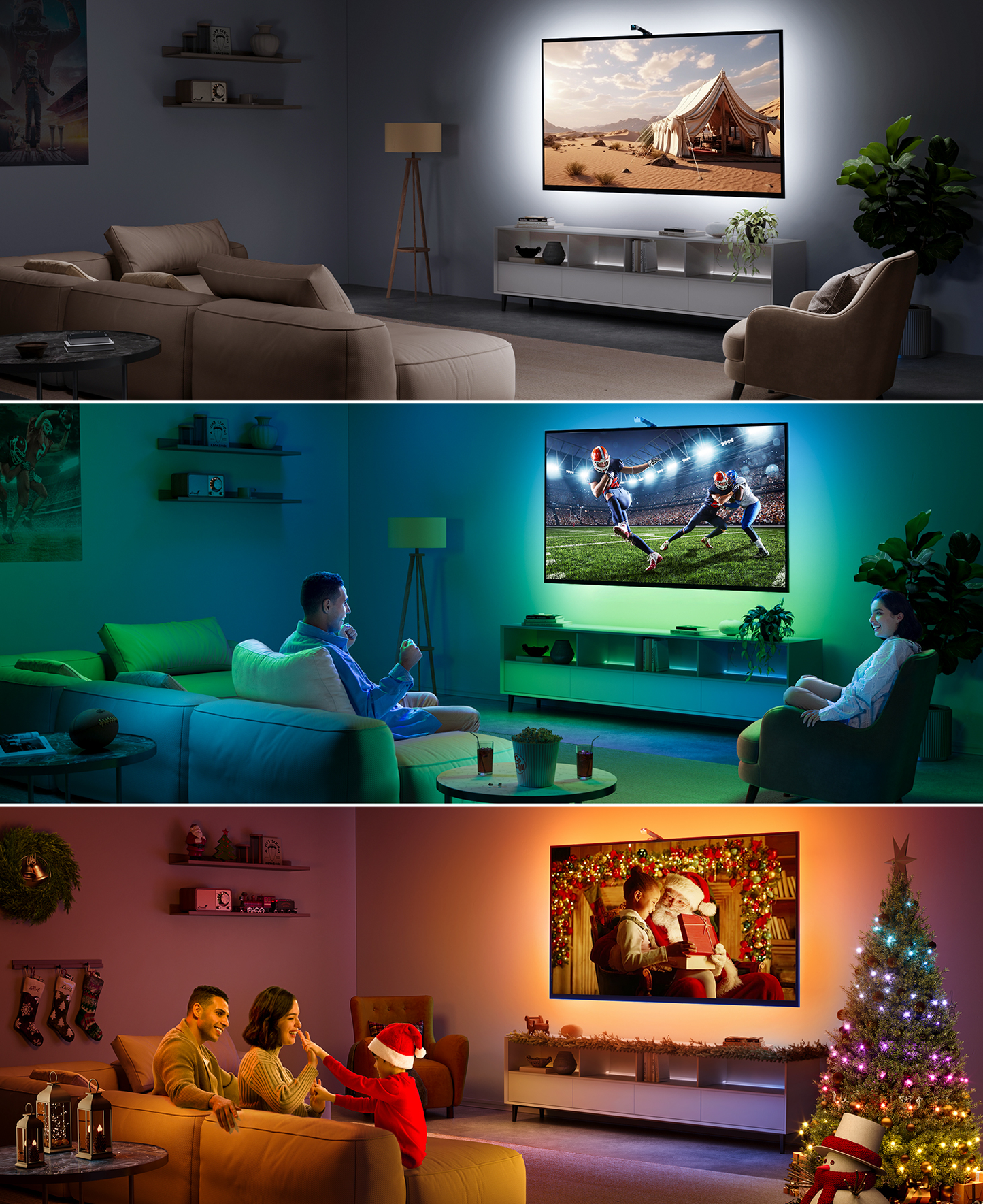 Ambientní osvětlení pro domácí kino Govee TV Backlight 3 Lite