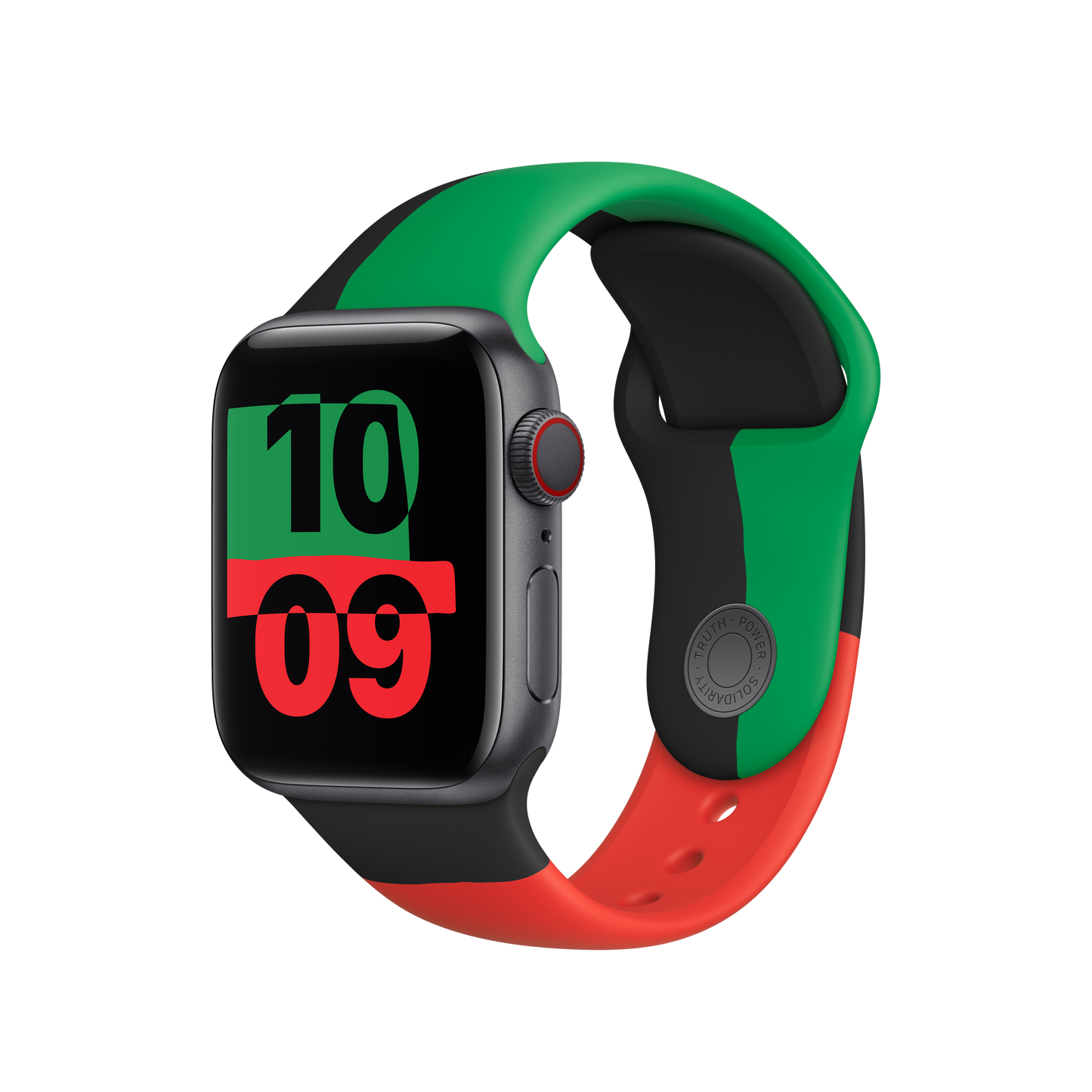 Apple Watch 38/40/41 mm sportovní řemínek Black Unity – M/L - istyle.work