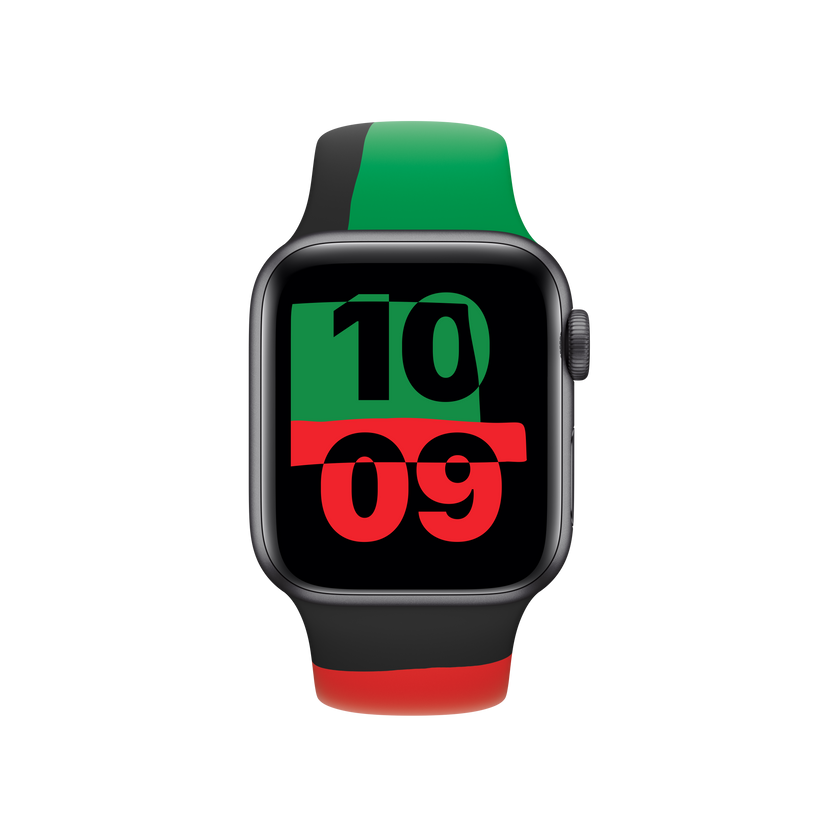 Apple Watch 38/40/41 mm sportovní řemínek Black Unity – M/L - istyle.work