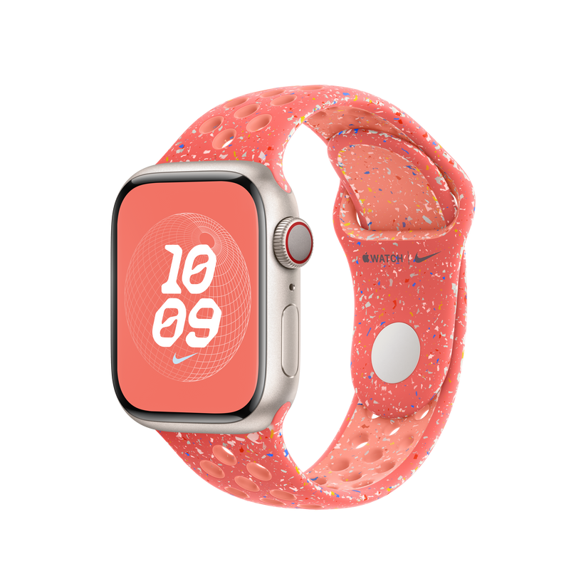 Apple Watch 38/40/41 mm žhavě oranžový sportovní řemínek Nike – S/M - istyle.work