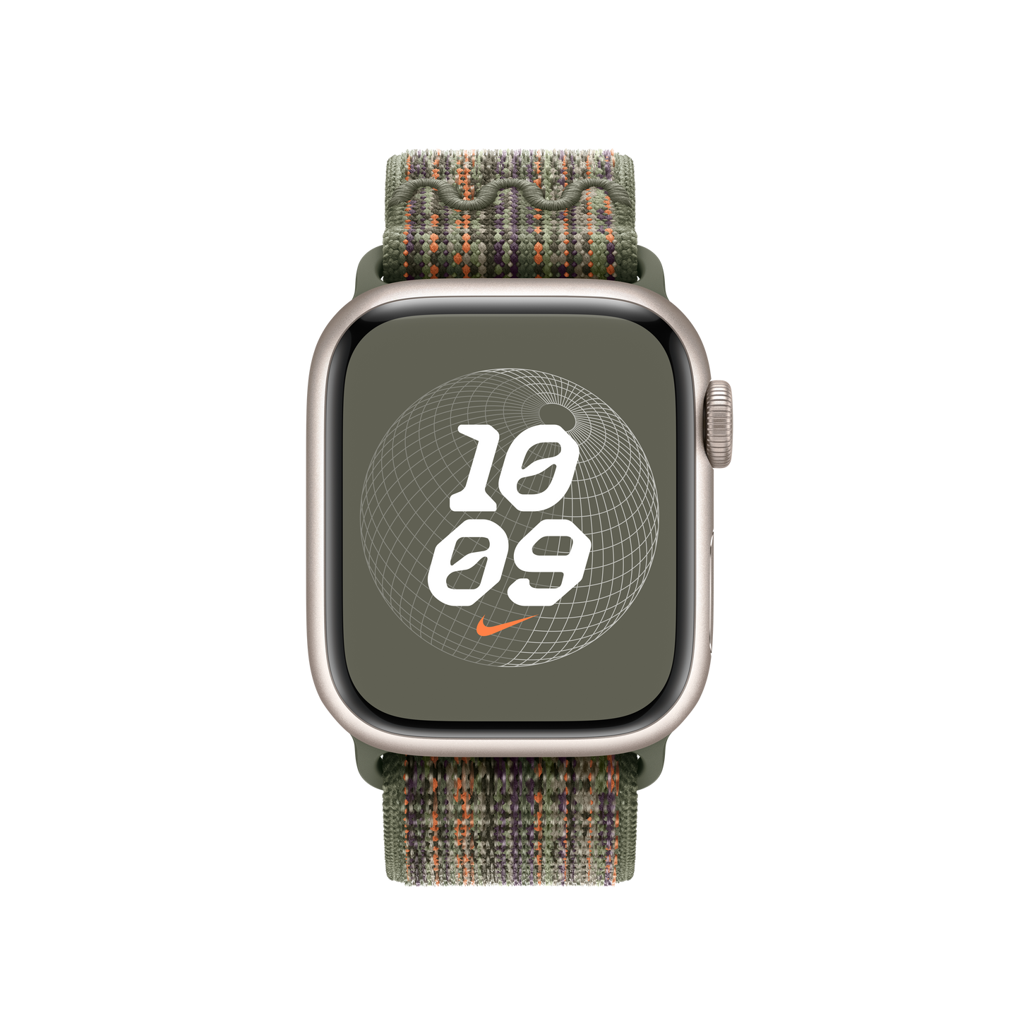 Apple Watch 38/40/41 mm sekvojově zelený / oranžový provlékací sportovní řemínek Nike - istyle.work