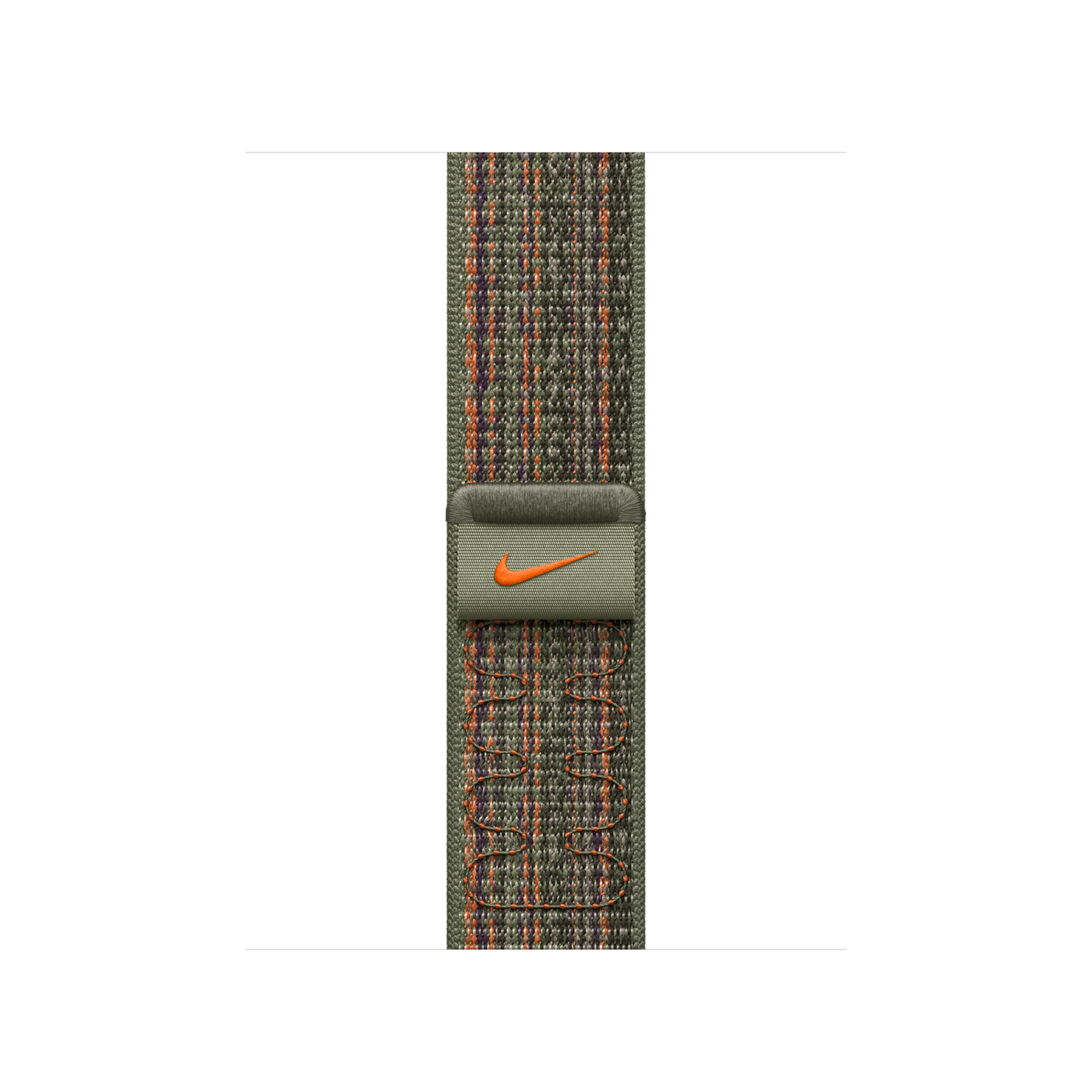 Apple Watch 38/40/41 mm sekvojově zelený / oranžový provlékací sportovní řemínek Nike - istyle.work