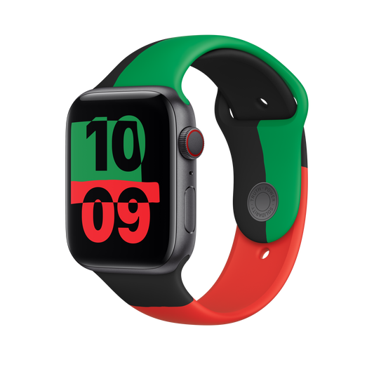 Apple Watch 42/44/45 mm sportovní řemínek Black Unity – M/L - istyle.work
