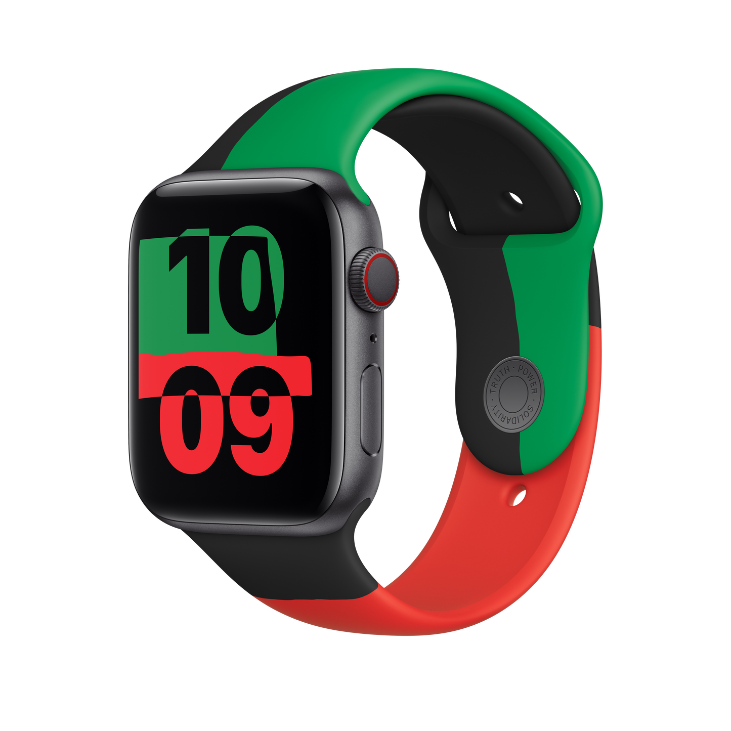 Apple Watch 42/44/45 mm sportovní řemínek Black Unity – S/M - istyle.work