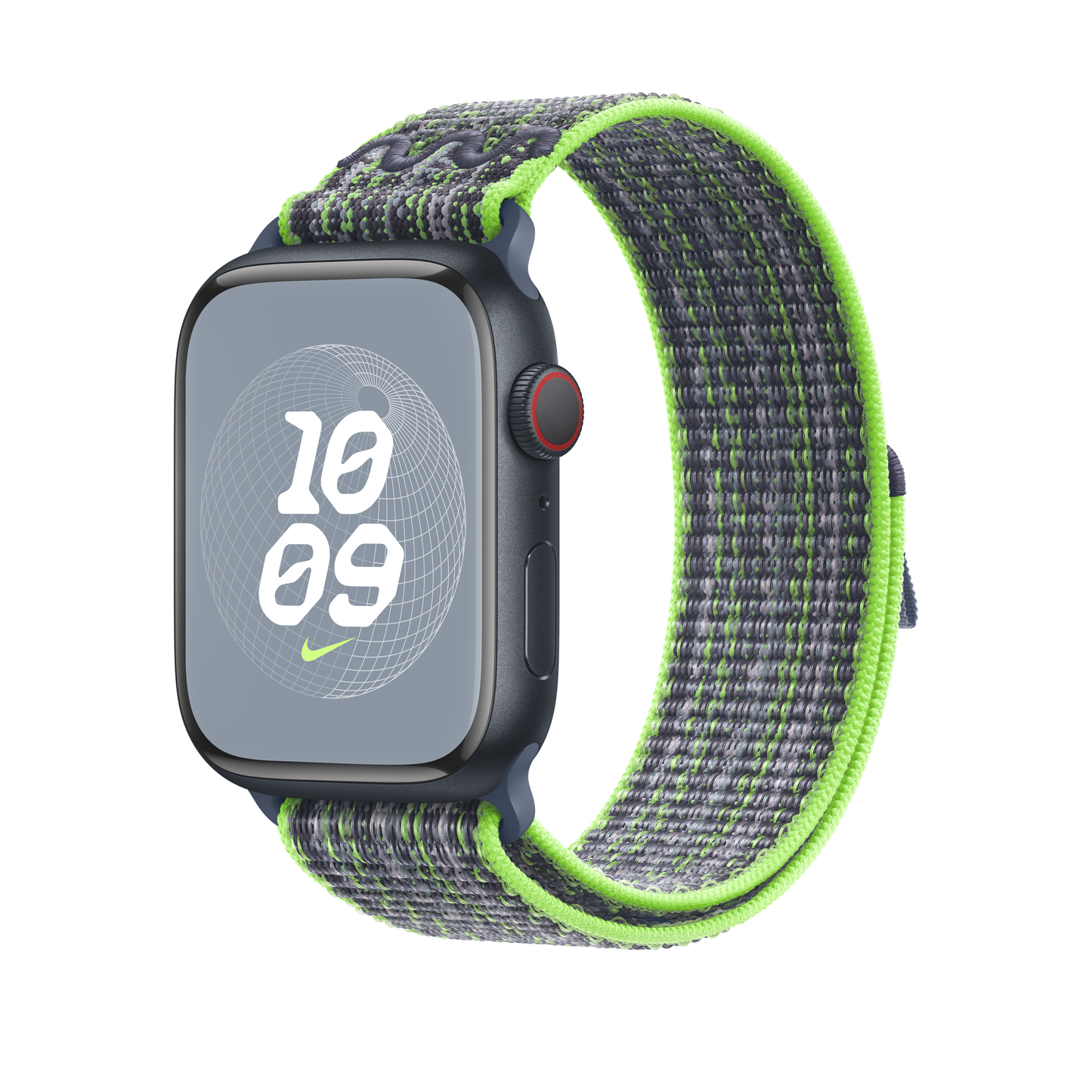 Apple Watch 42/44/45/49 mm jasně zelený / modrý provlékací sportovní řemínek Nike - istyle.work