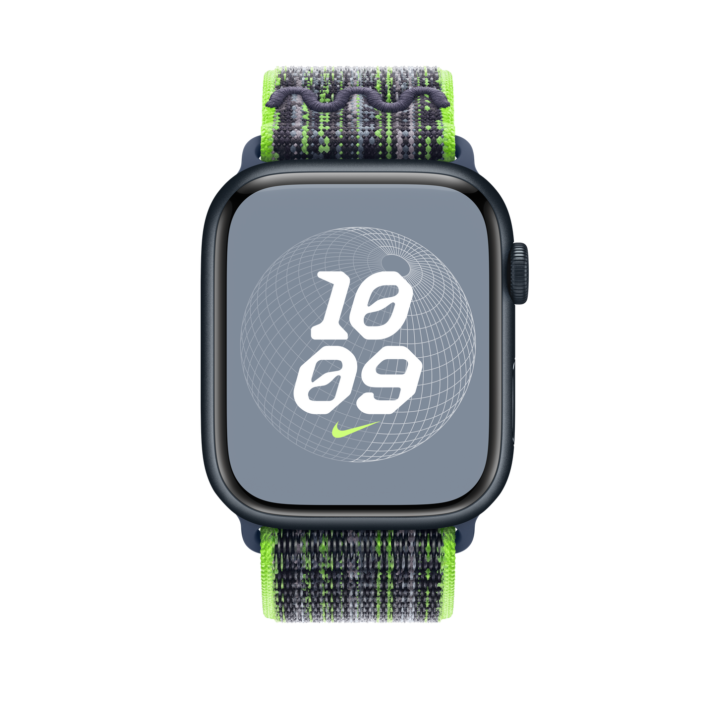 Apple Watch 42/44/45/49 mm jasně zelený / modrý provlékací sportovní řemínek Nike - istyle.work